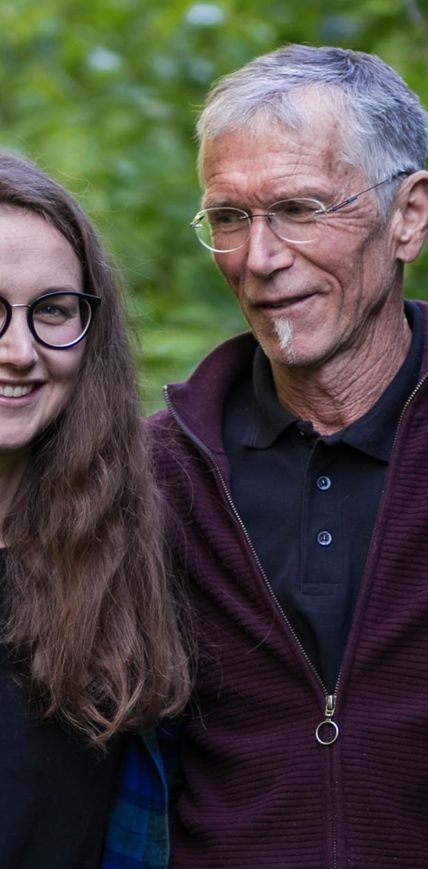 The developers. Franz and Magdalena Egger.