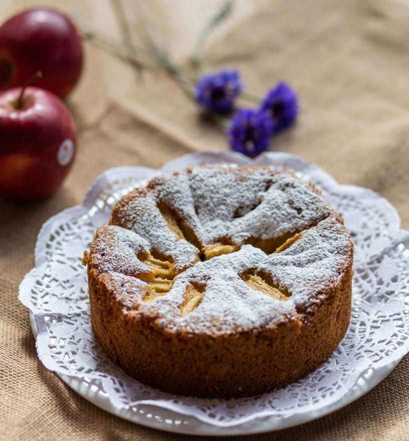 Oma Mitzis Becherkuchen mit Story Inored Äpfeln