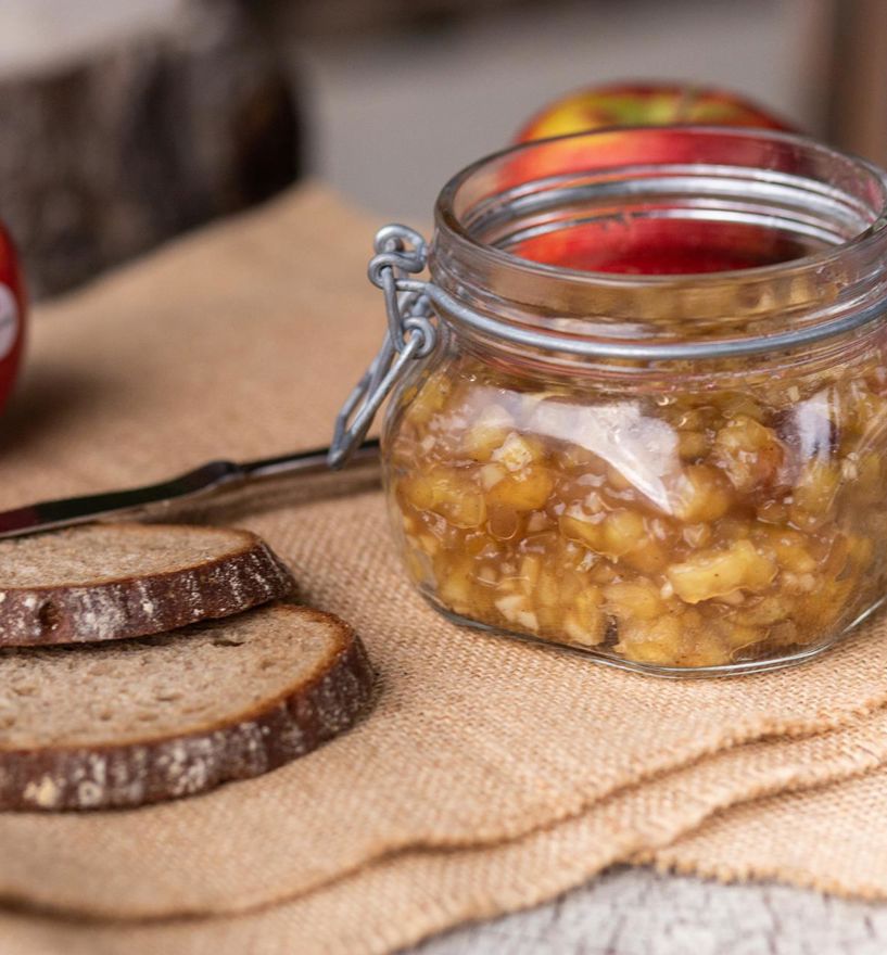 Die fertige Apfelstrudel-Konfitüre