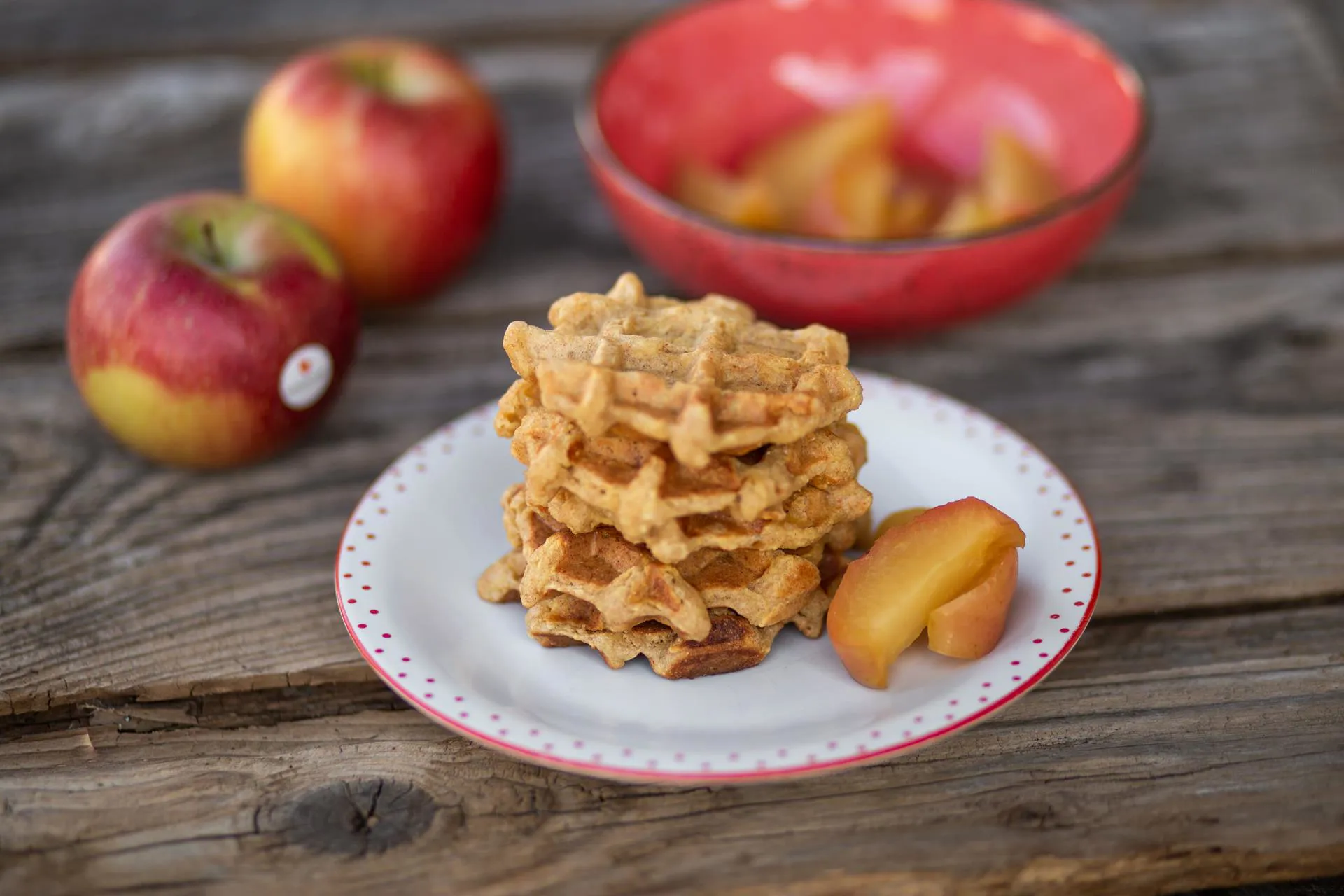 Organic Farmer Martina Serves: Apple Semolina Waffles.