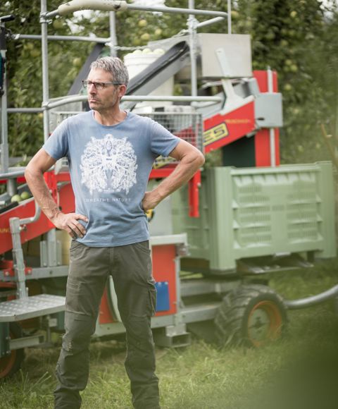 Christoph Unterhofer in seiner Wiese